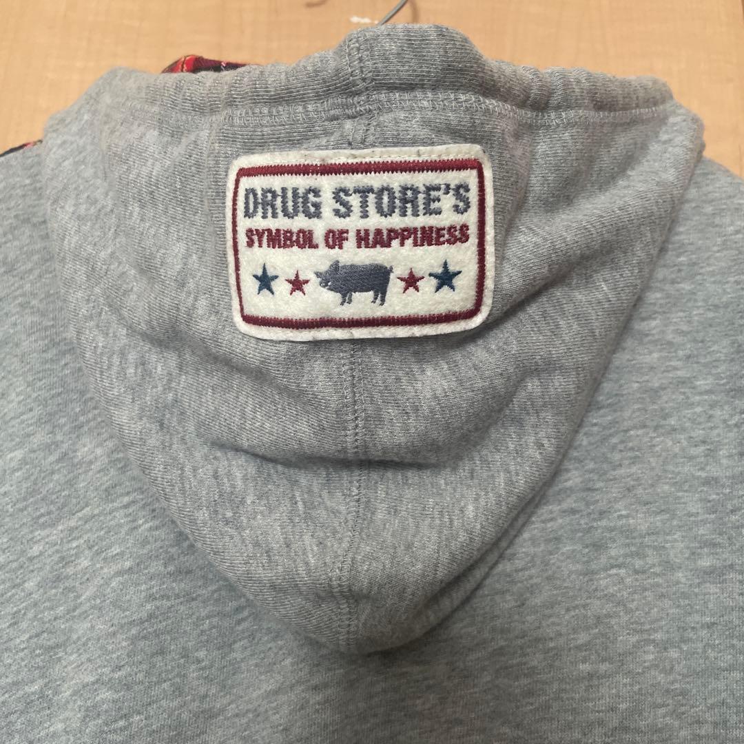 お値下げ新品タグ付DRUG STORE'S ドッキンチュニックパーカートレーナー