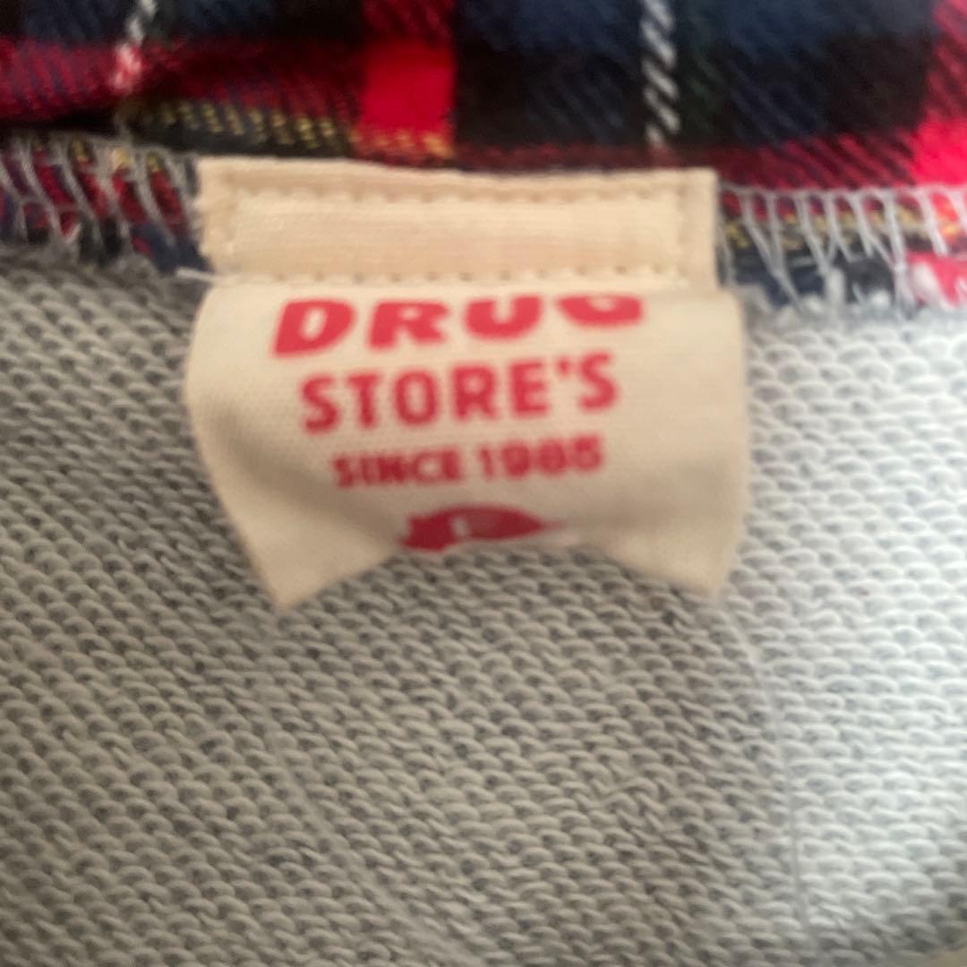 お値下げ新品タグ付DRUG STORE'S ドッキンチュニックパーカートレーナー