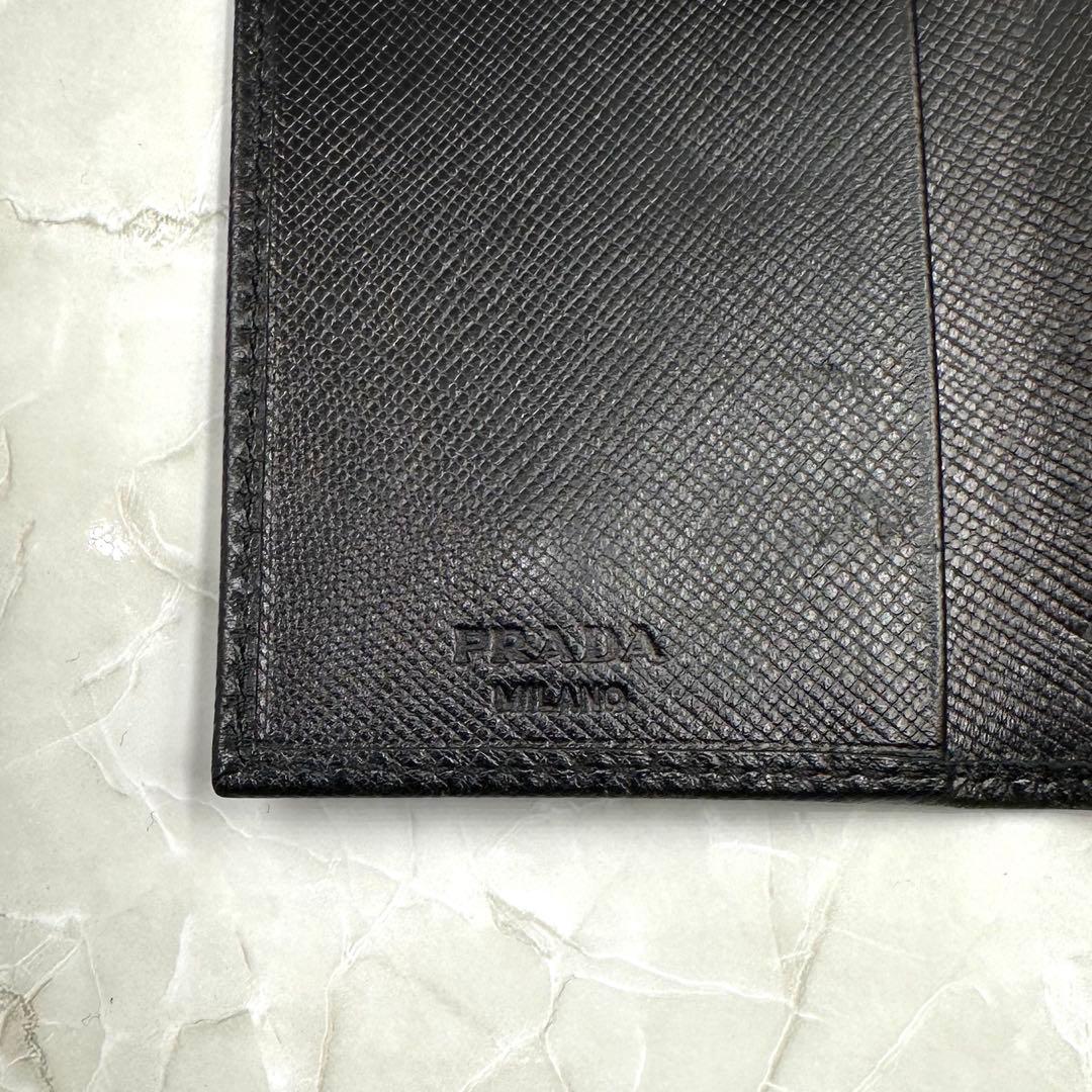 ✨️美品 PRADA プラダ キーケース 6連 サフィアーノ レザー 三角プレート