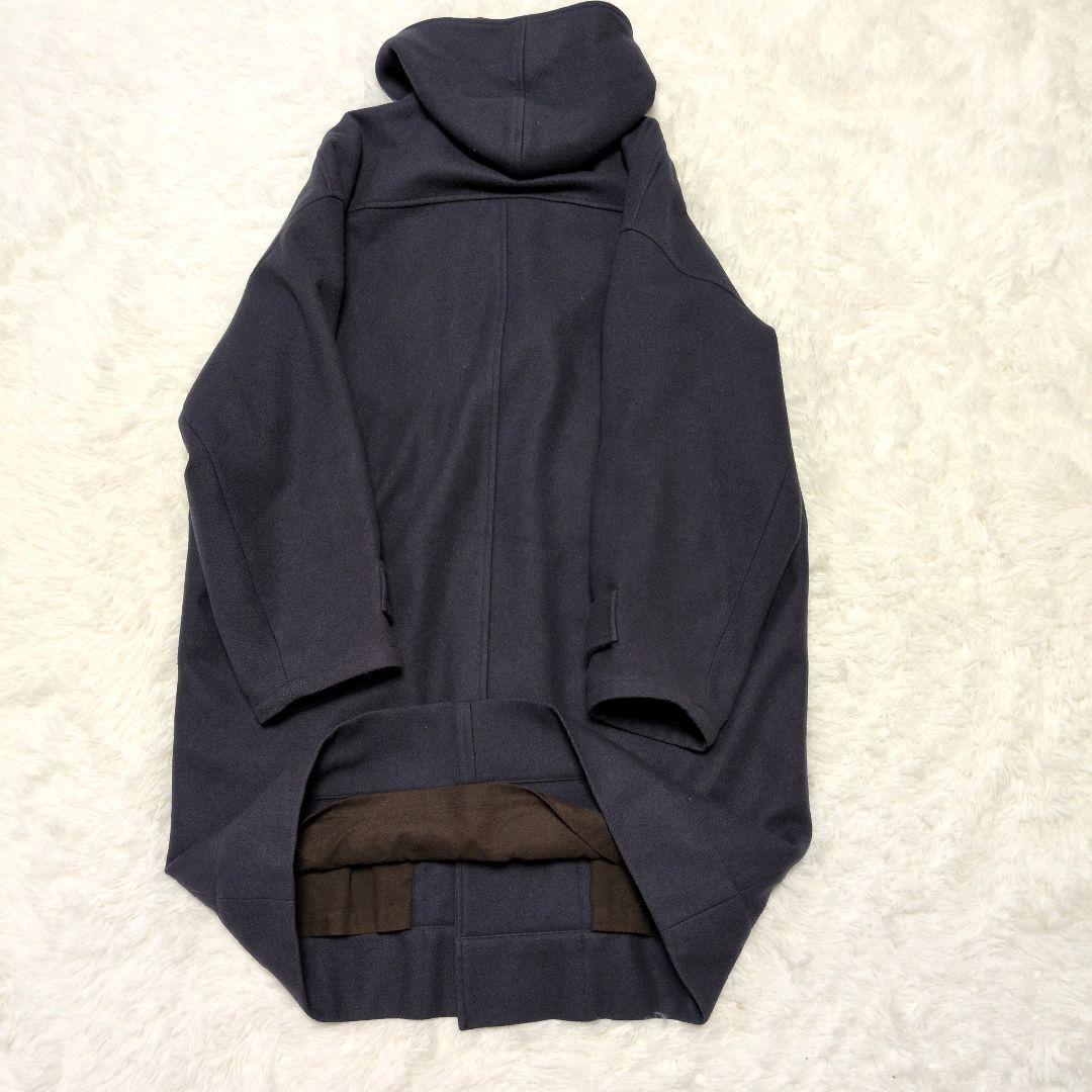 【人気モデル】ポールスミス☆フード　ウール　ロング　コート　L相当　ネイビー系