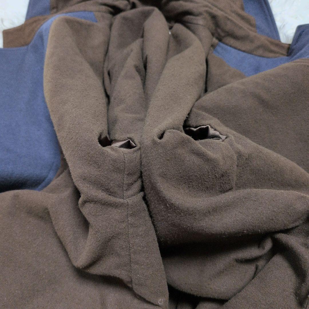 【人気モデル】ポールスミス☆フード　ウール　ロング　コート　L相当　ネイビー系