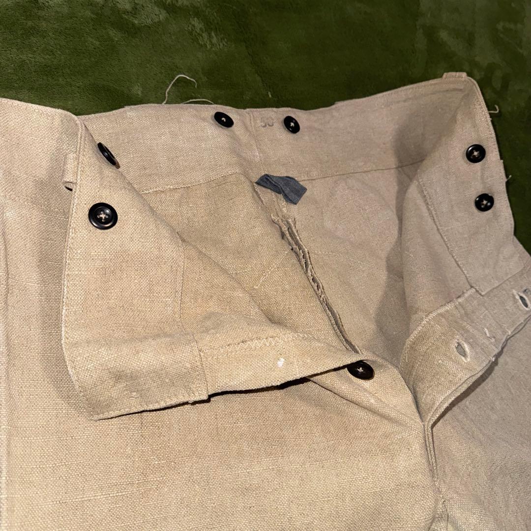euro vintage hemp work pants 推定30s-40s