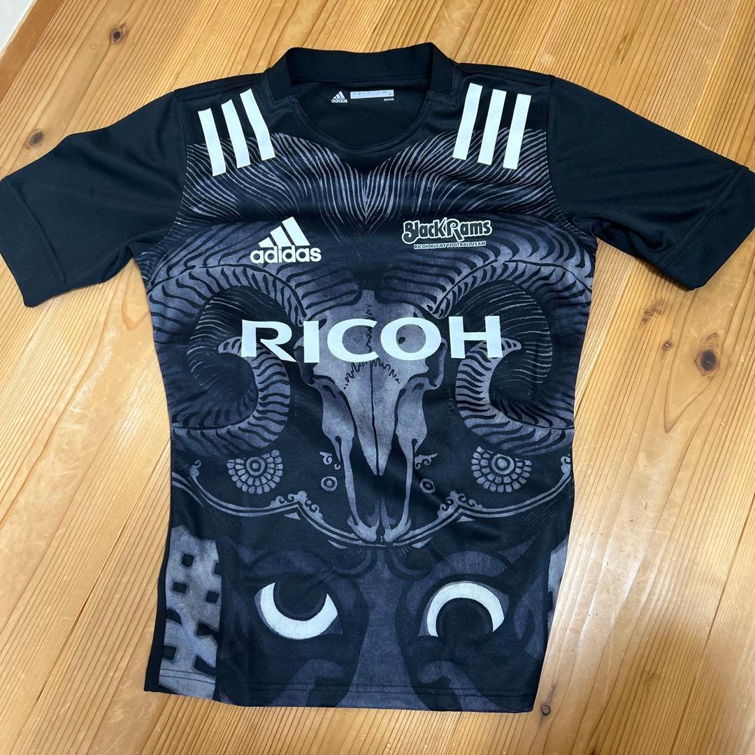 RICOHブラックラムズ東京 レプリカジャージ M adidas ラグビーシャツ