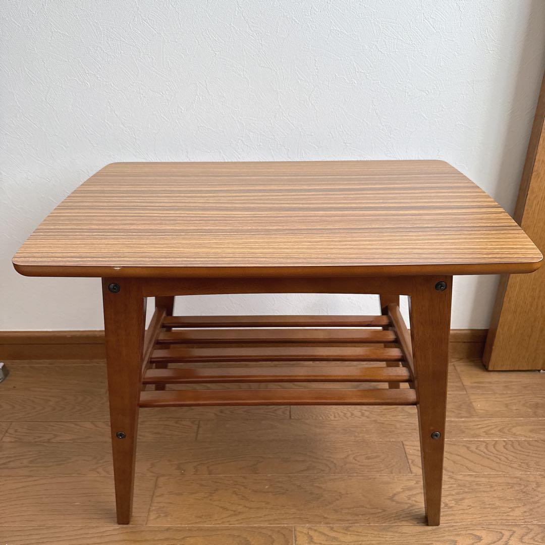 カリモク60　リビングテーブル　小　ウォールナット　サイドテーブル　ローテーブル