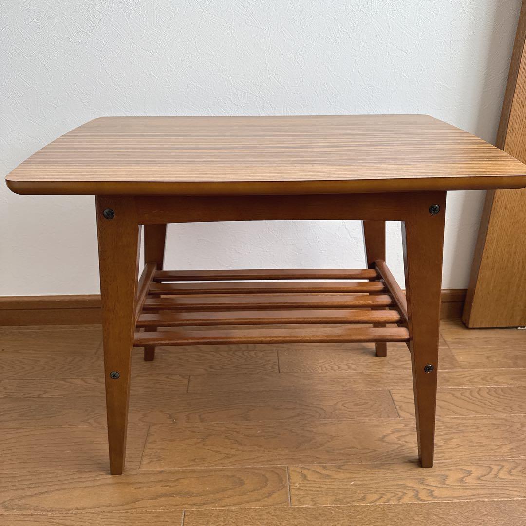 カリモク60　リビングテーブル　小　ウォールナット　サイドテーブル　ローテーブル