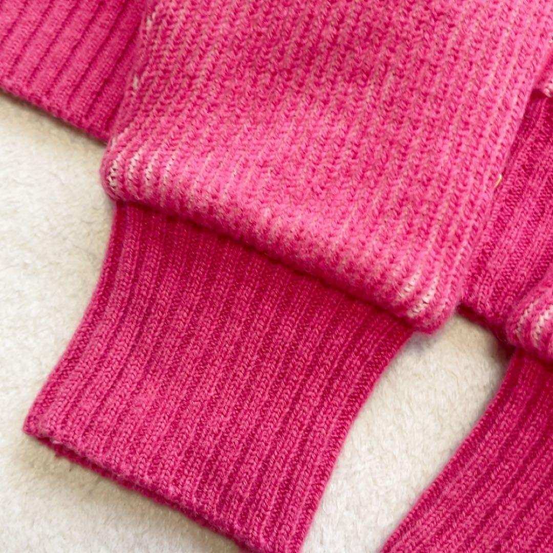 専用　マークアンドロナ　中綿　ニットジャケット　裏地　ピンク　スカル　ウール