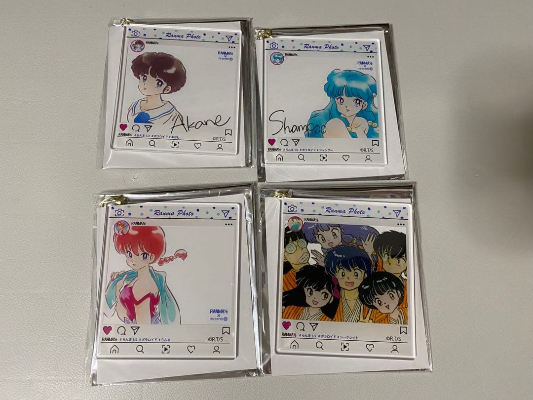 らんま1/2 イッツデモ　SNS風アクリルキーホルダー