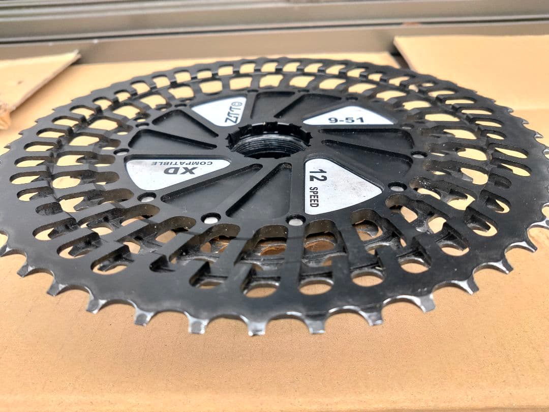 超軽量 MTB 12s スプロケット(9-51T, XD, 291g)