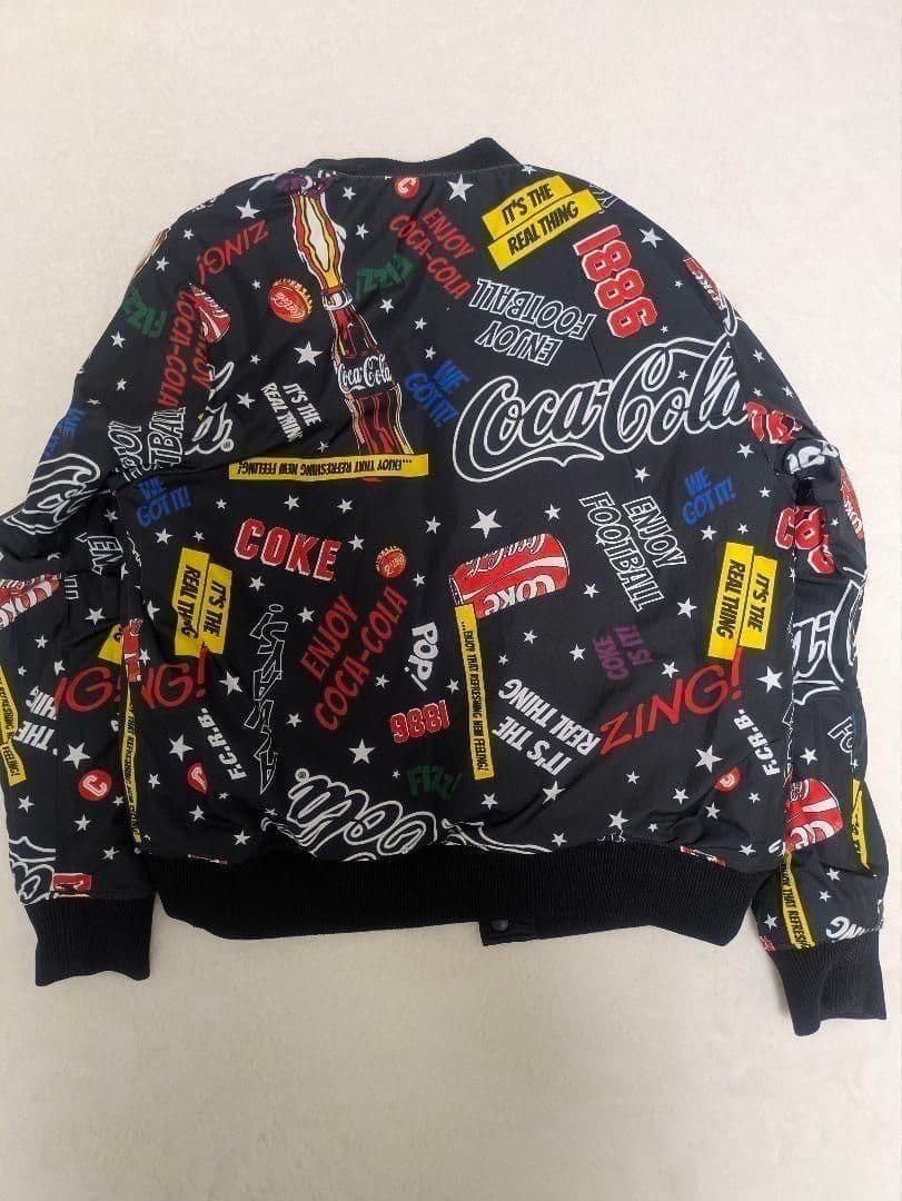 ★美品★ FCRB COCA-COLAコカコーラ◇リバーシブルスタジャン L