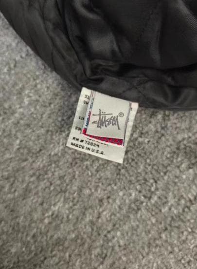 STUSSY 25th アニバーサリー 希少 ブラック レザー スタジャン