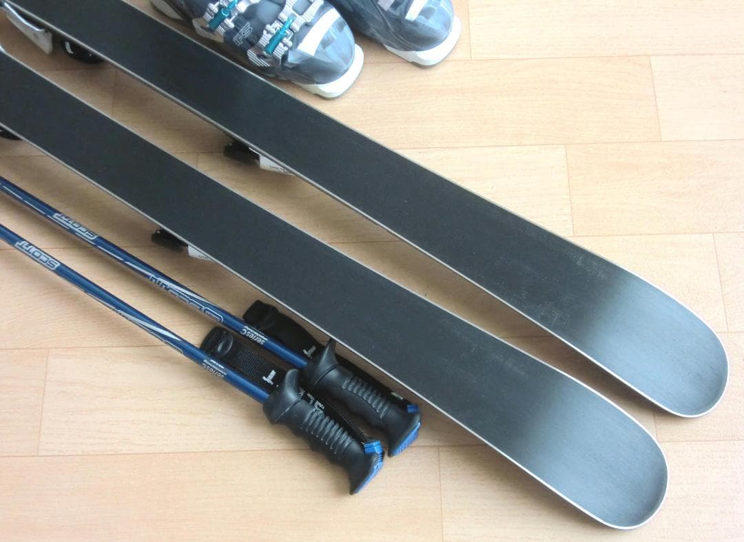 ■■送料無料■KAZAMA■女性用ミッドスキーセット■128/23■WAX済■■