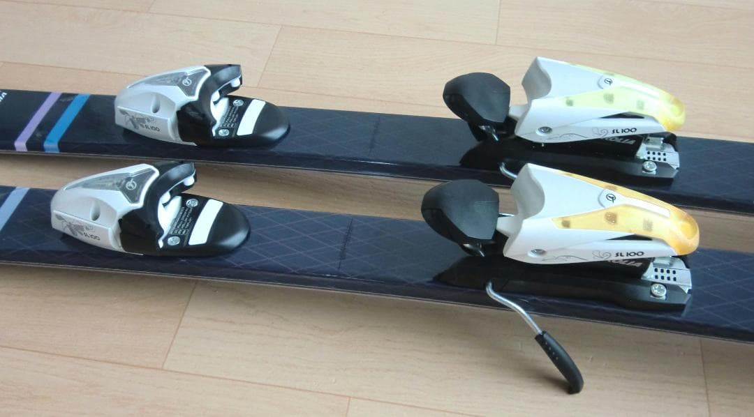 ■■送料無料■KAZAMA■女性用ミッドスキーセット■128/23■WAX済■■