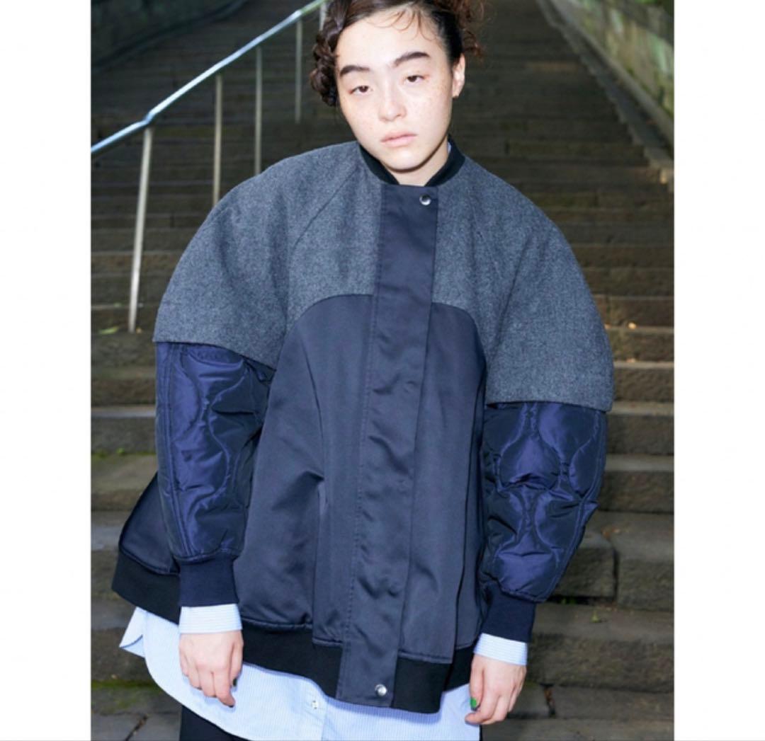 【希少】ENFOLD ブルゾン　36 異素材　アウター　キルティング　ジャケット