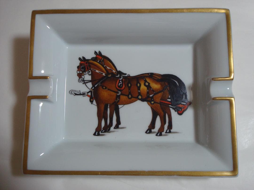 エルメス　HERMES　ビンテージ　灰皿　アッシュトレイ　馬