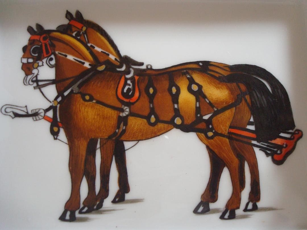 エルメス　HERMES　ビンテージ　灰皿　アッシュトレイ　馬