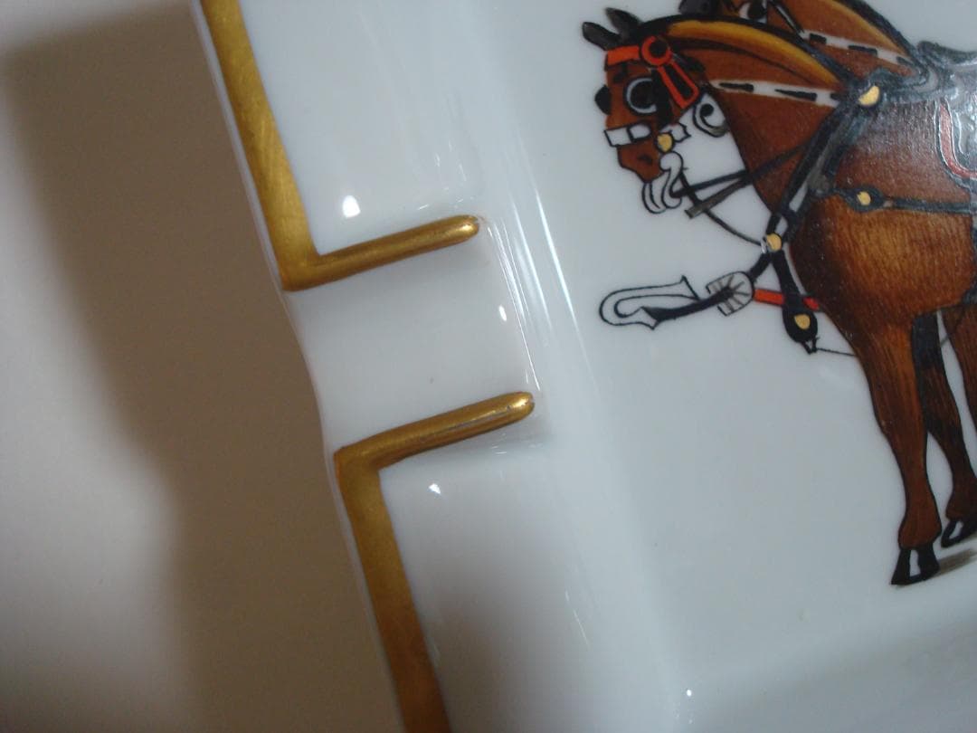 エルメス　HERMES　ビンテージ　灰皿　アッシュトレイ　馬