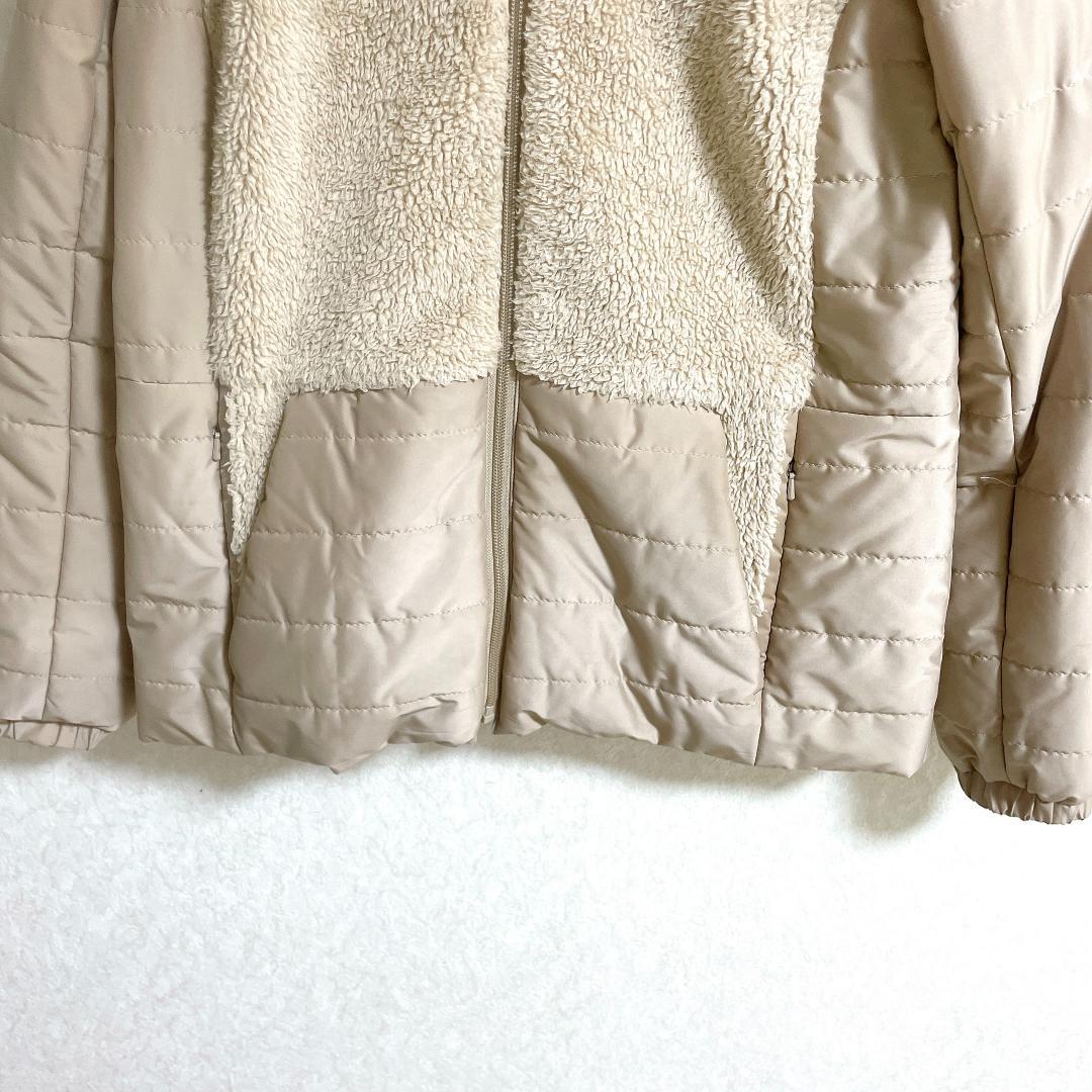 23区GOLF ボア 中綿ジャケット ライナー フード付き Ⅱ M ベージュ系