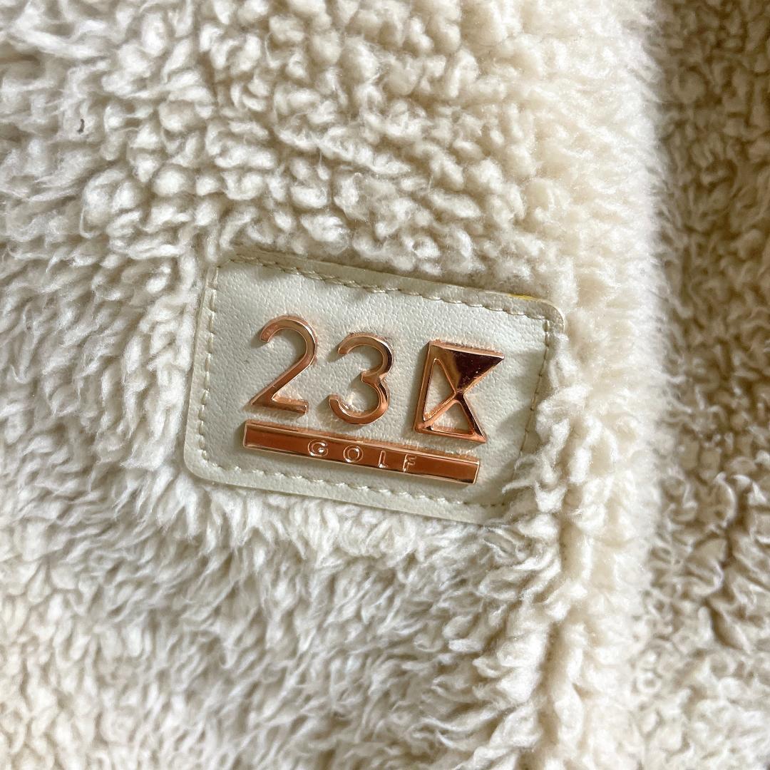 23区GOLF ボア 中綿ジャケット ライナー フード付き Ⅱ M ベージュ系