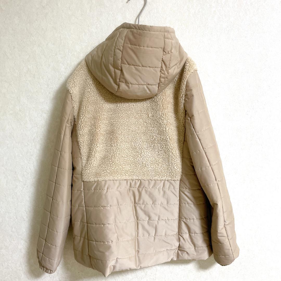 23区GOLF ボア 中綿ジャケット ライナー フード付き Ⅱ M ベージュ系
