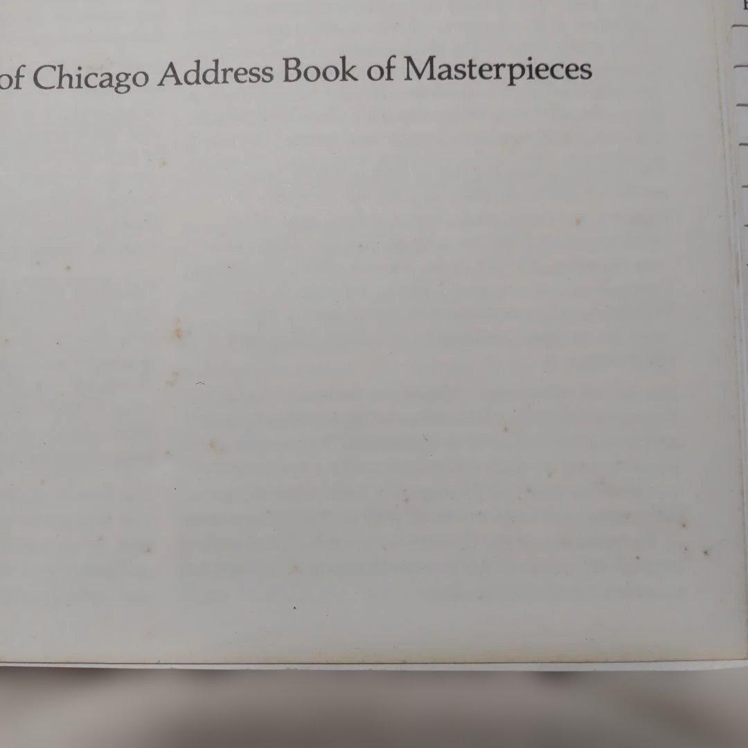 THE ART INSTITUTE OF CHICAGO アドレス帳