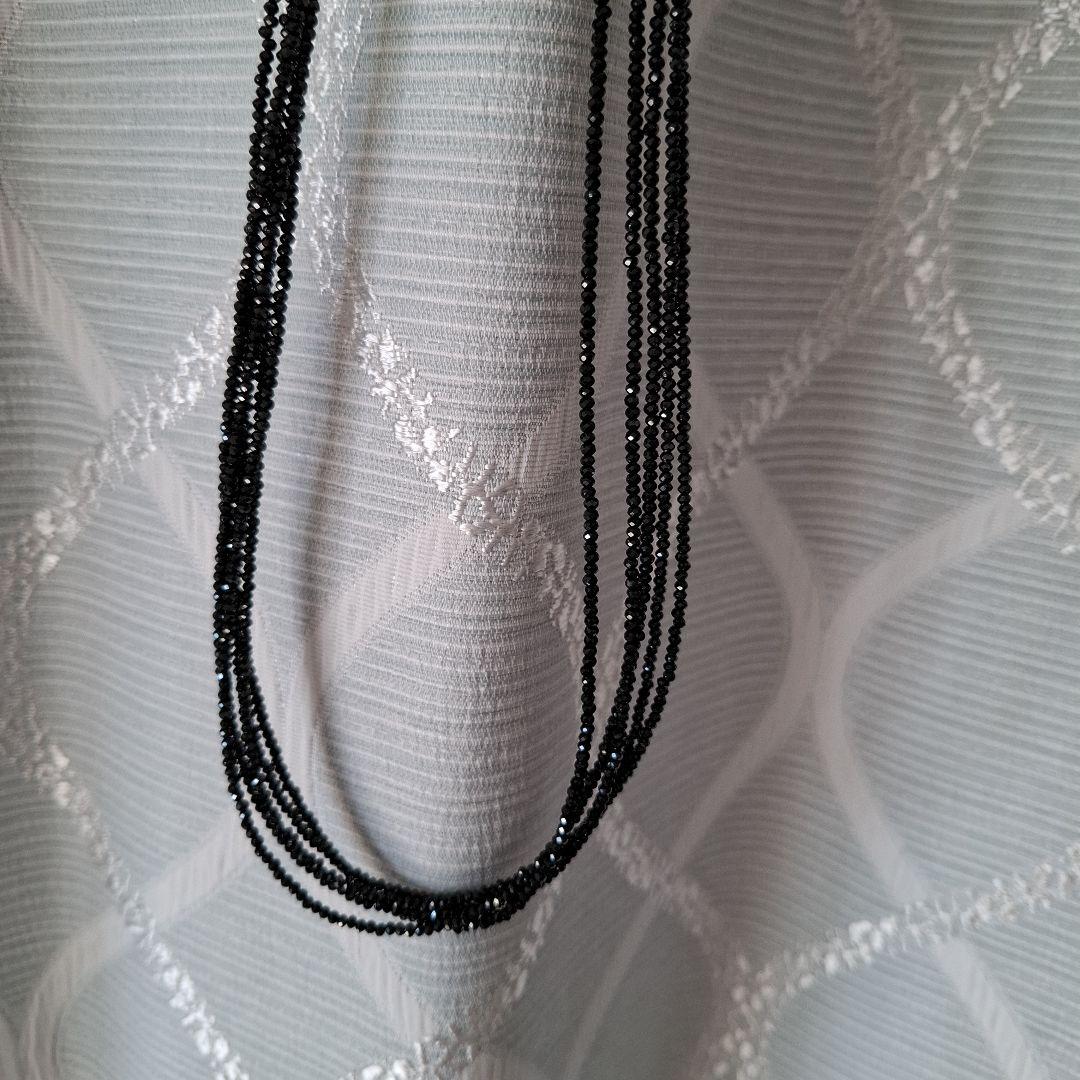 L*a様 ブラックスピネルネックレス