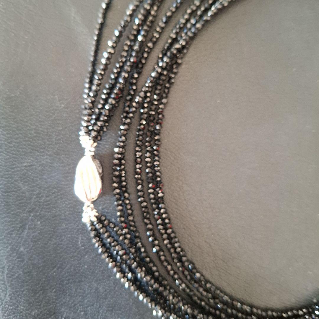 L*a様 ブラックスピネルネックレス