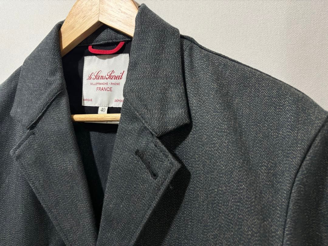 le sans pareil ブラックシャンブレー ワークパンツ ジャケット