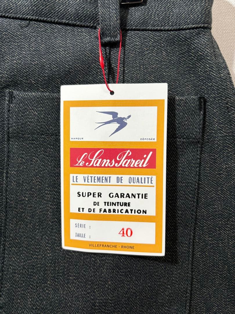 le sans pareil ブラックシャンブレー ワークパンツ ジャケット