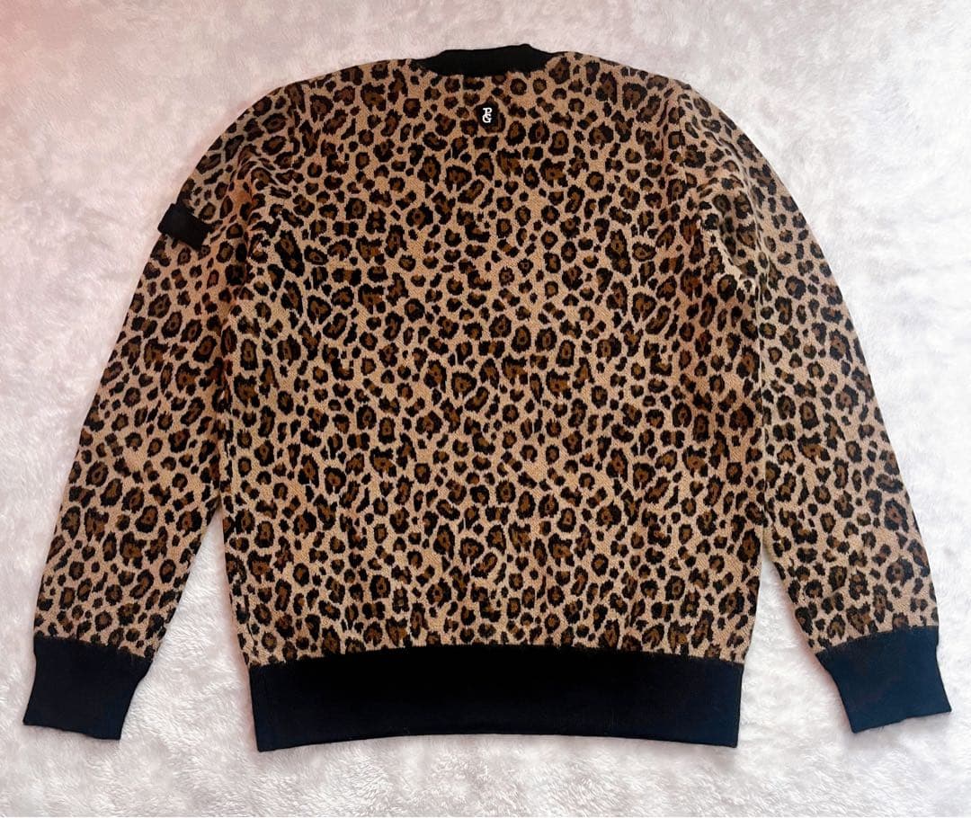 パーリーゲイツ レオパード柄 カシミヤ混ニット