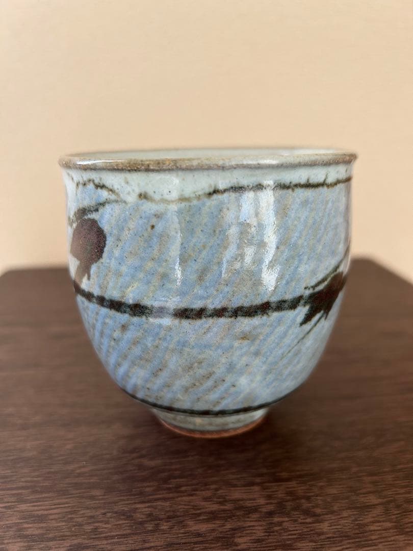 益子焼人間国宝　島岡達三作湯呑