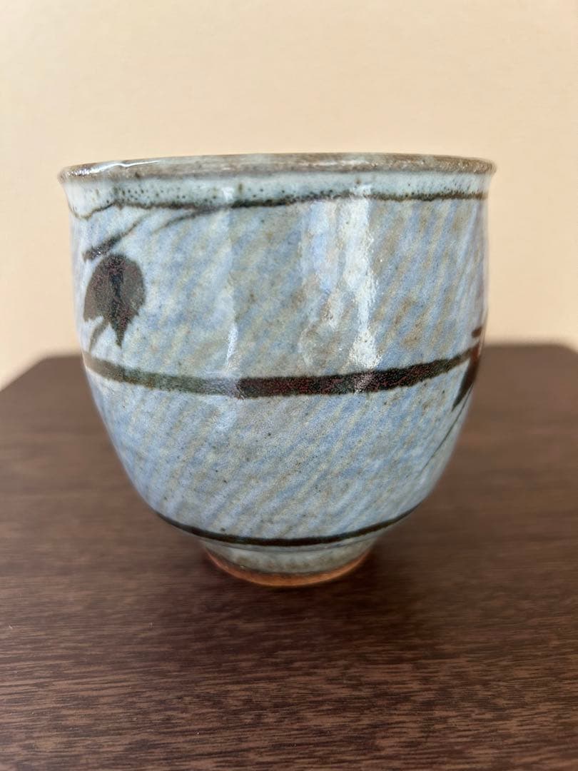 益子焼人間国宝　島岡達三作湯呑