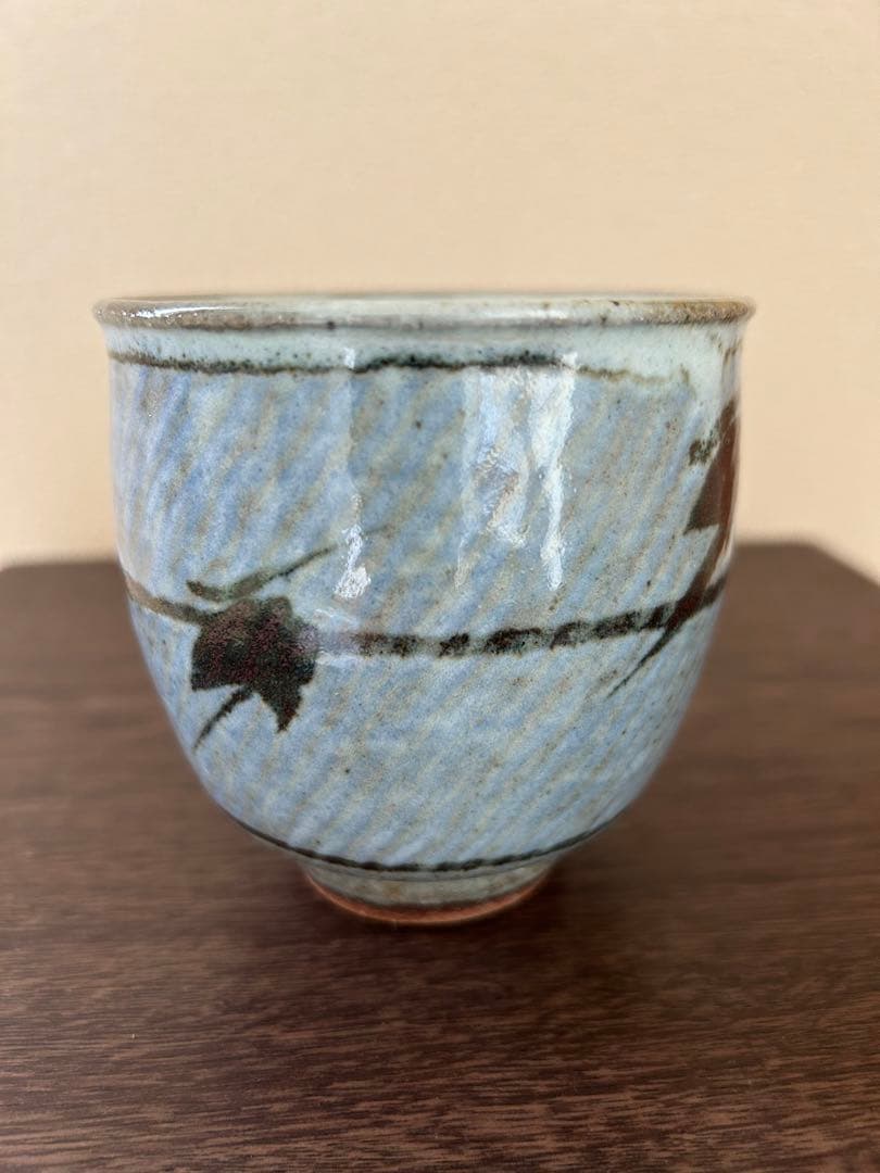 益子焼人間国宝　島岡達三作湯呑