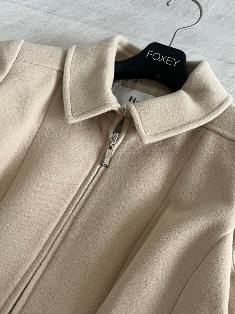 Rene ルネ　ベージュ フレアコート　サイズ34 アンゴラ