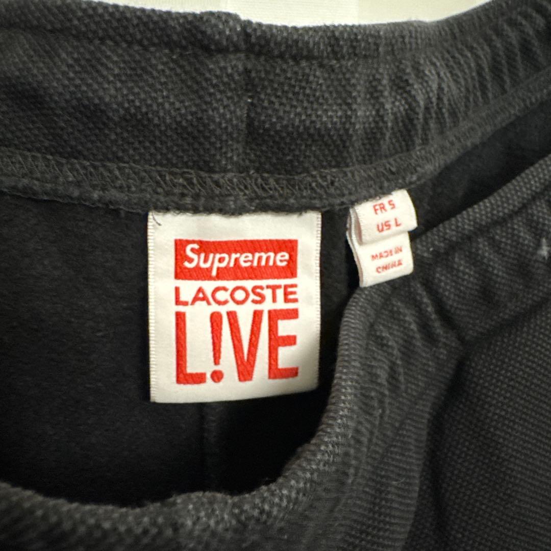 LACOSTE Supreme ブラック　ショートパンツ Lサイズ