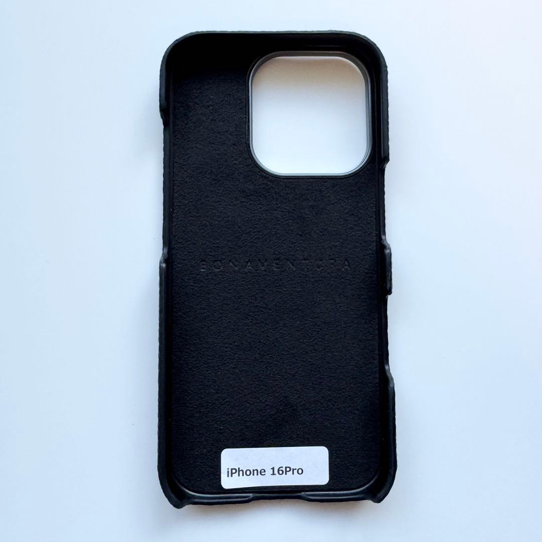 BONAVENTURAバックカバーケース iPhone 16Pro ブラック