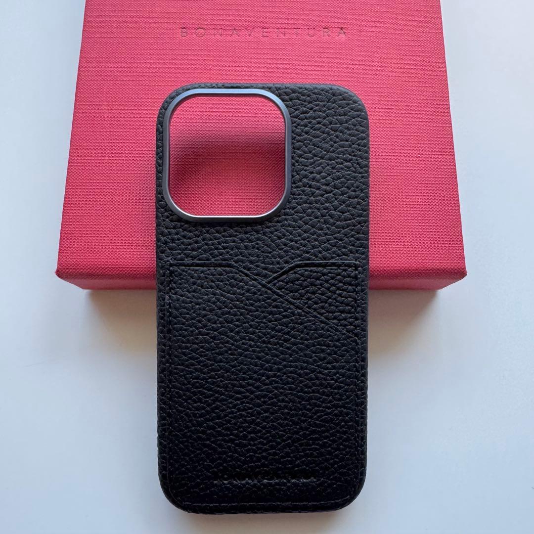 BONAVENTURAバックカバーケース iPhone 16Pro ブラック