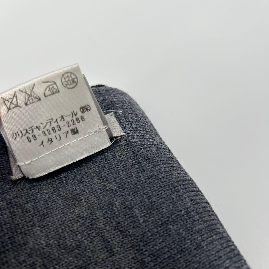 美品✨y2k DIOR ディオールオム ウール バイカラー マフラー グレー