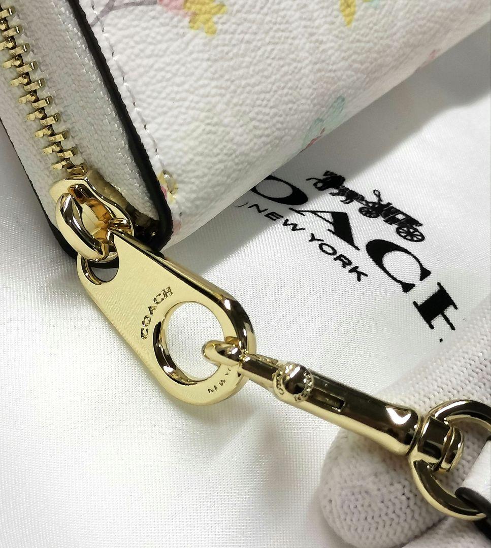 COACH フラワーデザイン 長財布 ギフト プレゼント 誕生日 記念日