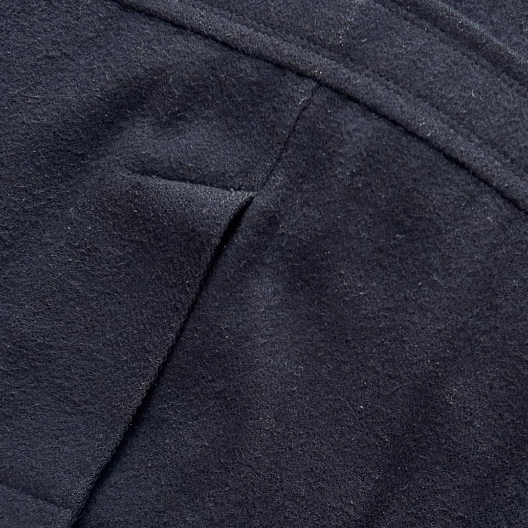 バーバリー ダッフルコート ノバチェック キルティング ボア M ネイビー