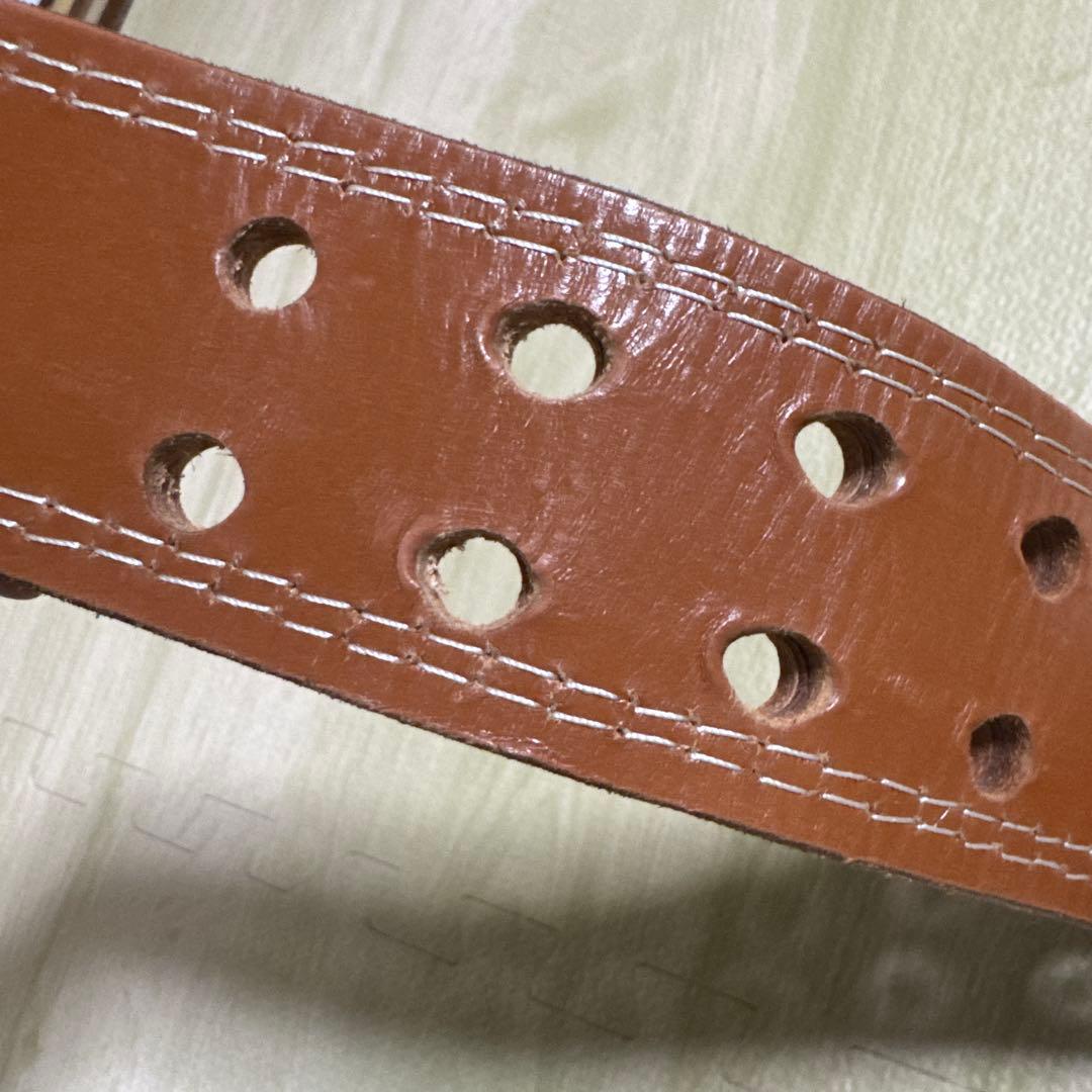 GOLD'S GYM パワーベルト S ブラウン