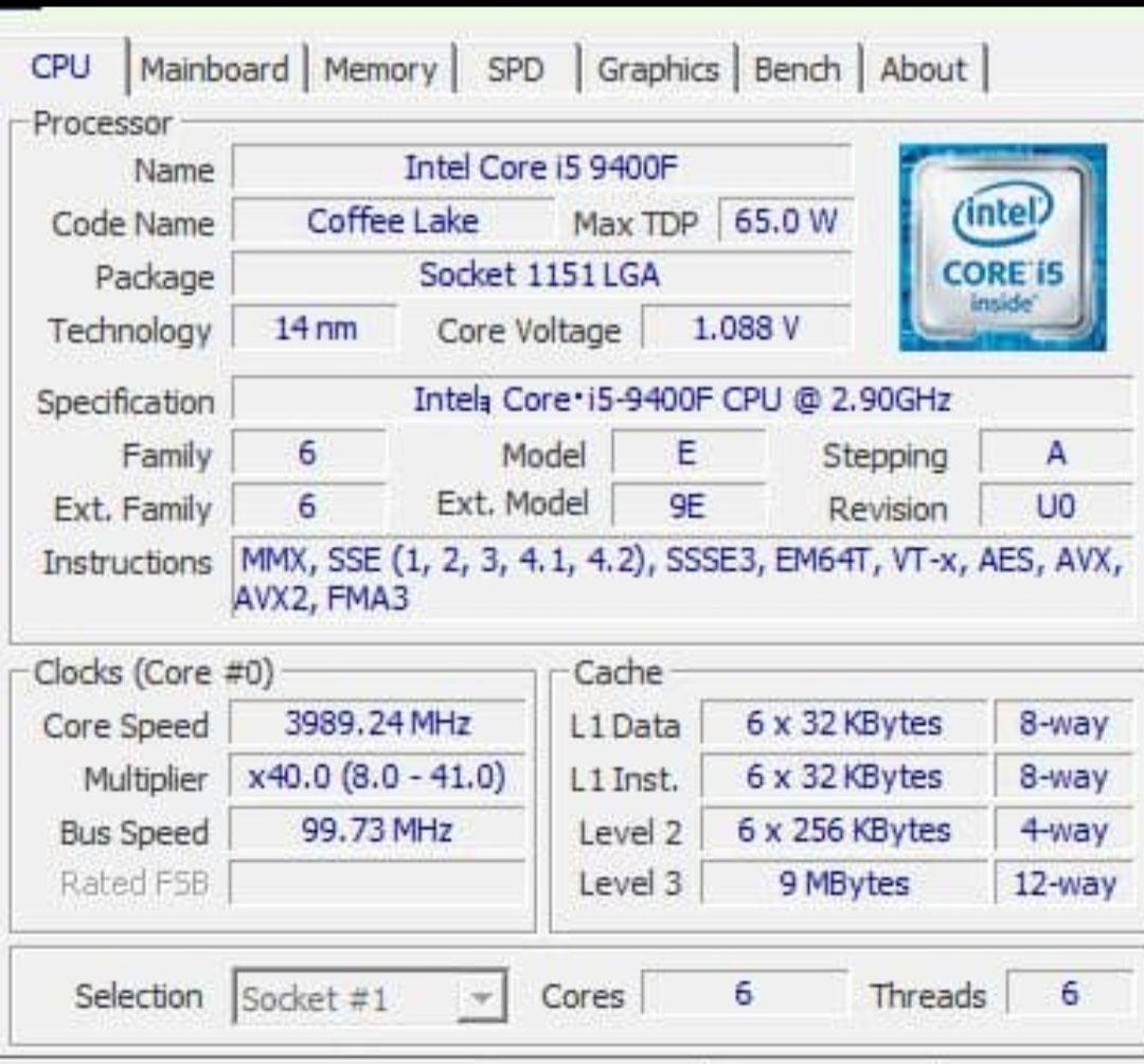 Windowsデスクトップ core i5 9400f RX580 8GB SSD256GB HDD1TB