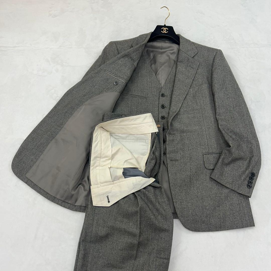 t*o様 I1① XL AB7 バーバリー シングル 3ピース スーツ 上下 メ