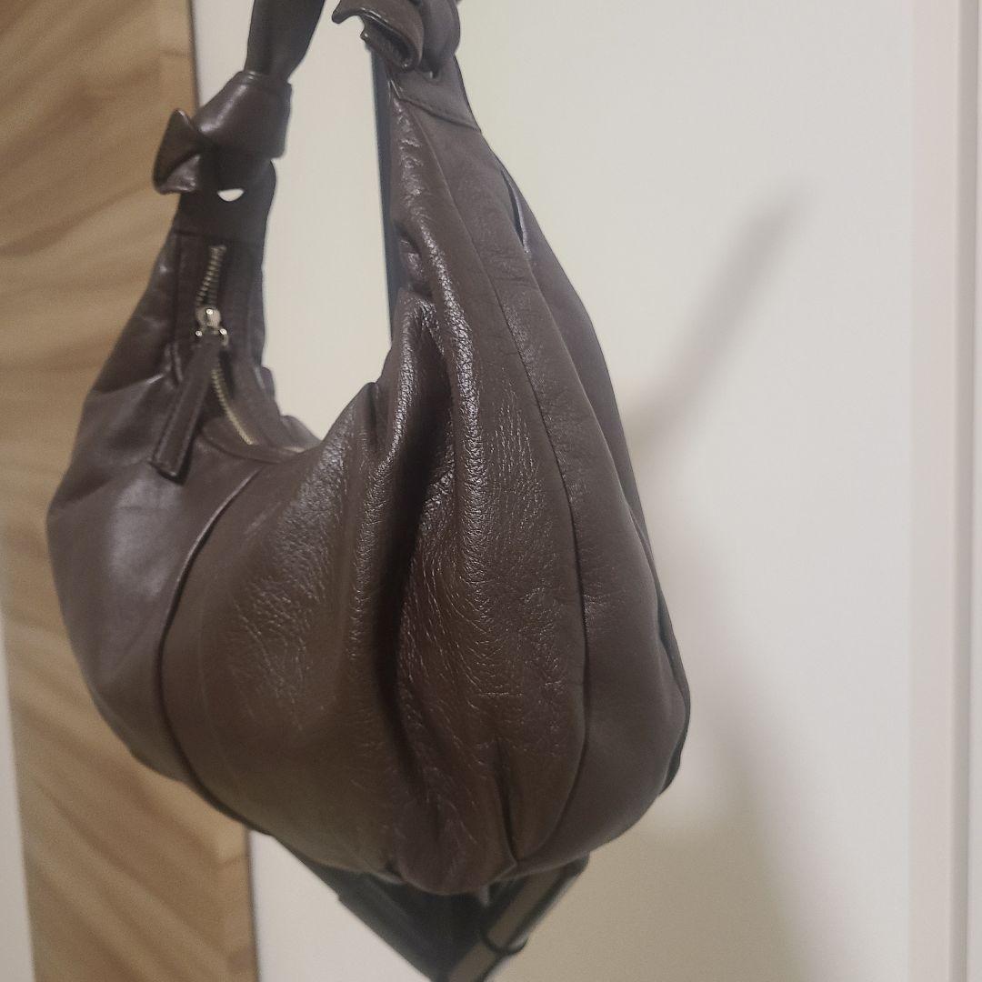 土屋鞄製造所 本革レザー ワンショルダーバッグ ダークブラウン 上質柔らか　軽量