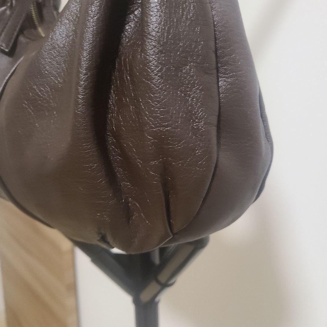 土屋鞄製造所 本革レザー ワンショルダーバッグ ダークブラウン 上質柔らか　軽量