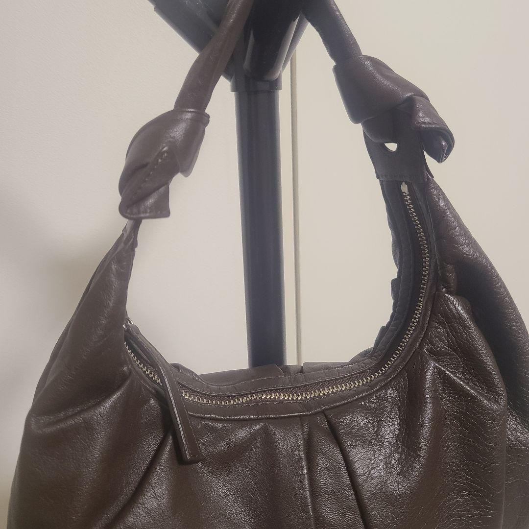 土屋鞄製造所 本革レザー ワンショルダーバッグ ダークブラウン 上質柔らか　軽量