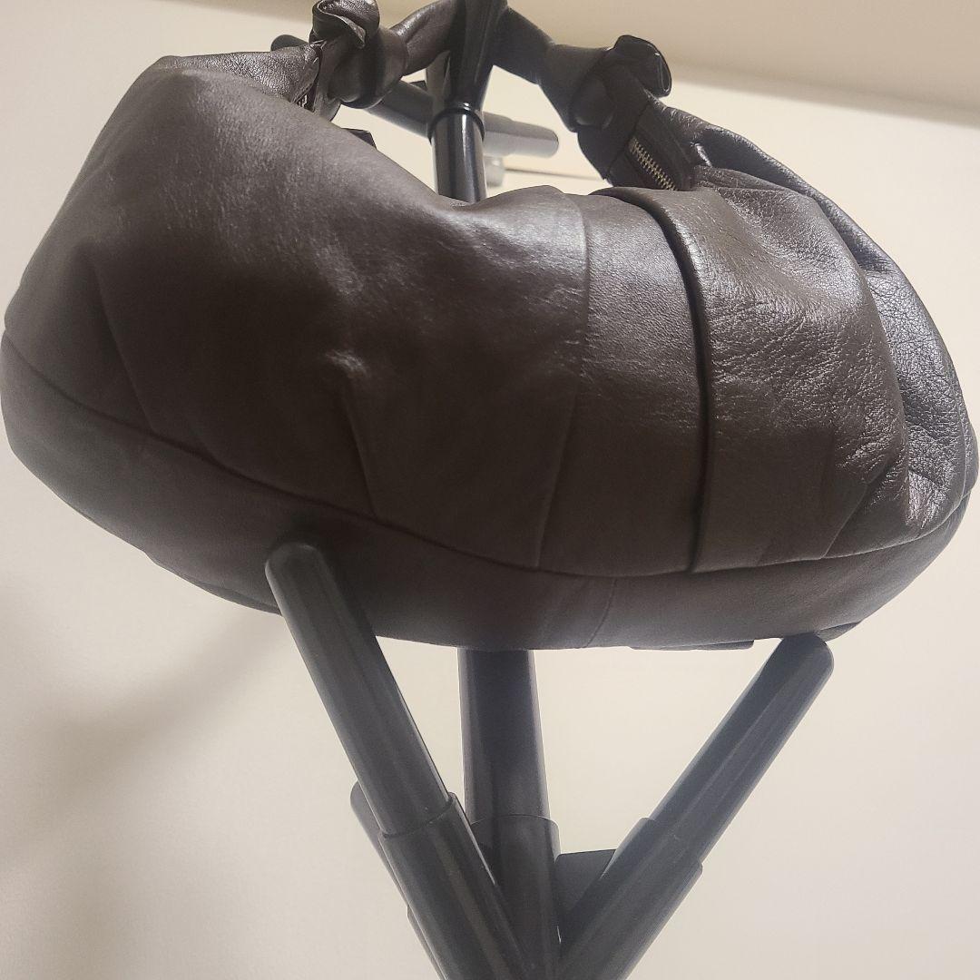 土屋鞄製造所 本革レザー ワンショルダーバッグ ダークブラウン 上質柔らか　軽量