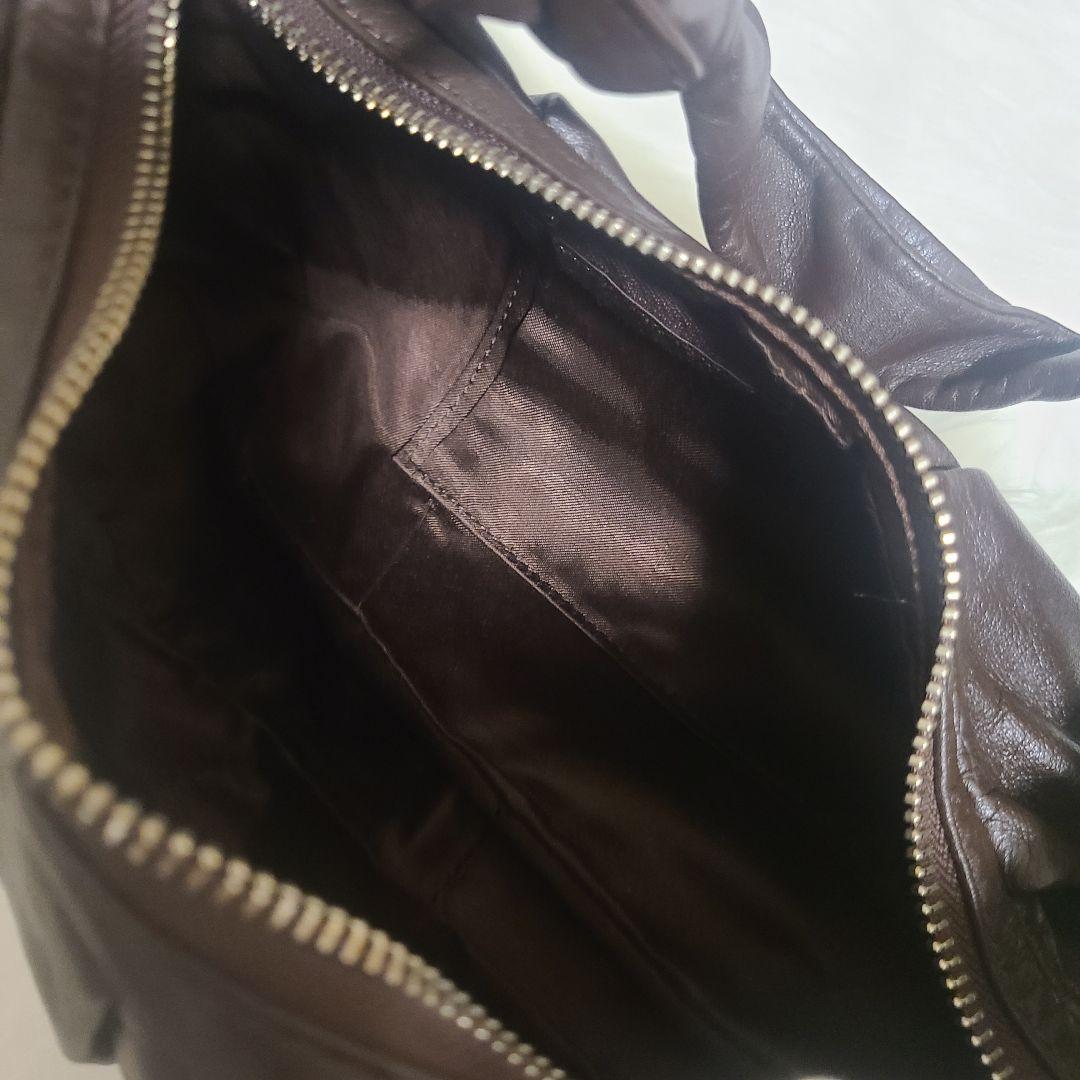 土屋鞄製造所 本革レザー ワンショルダーバッグ ダークブラウン 上質柔らか　軽量