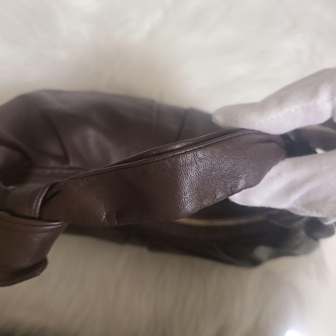 土屋鞄製造所 本革レザー ワンショルダーバッグ ダークブラウン 上質柔らか　軽量