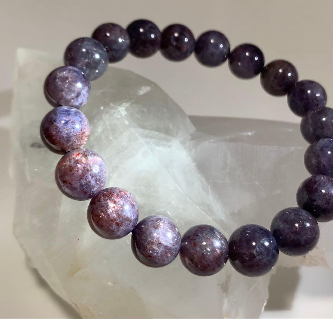 ★極上品★ ブラッドショットアイオライト　アイオライトサンストーン　ブレスレット