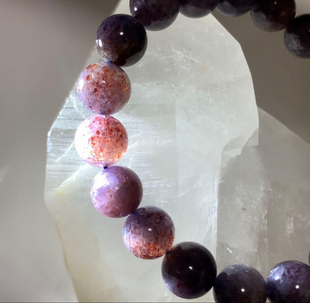 ★極上品★ ブラッドショットアイオライト　アイオライトサンストーン　ブレスレット